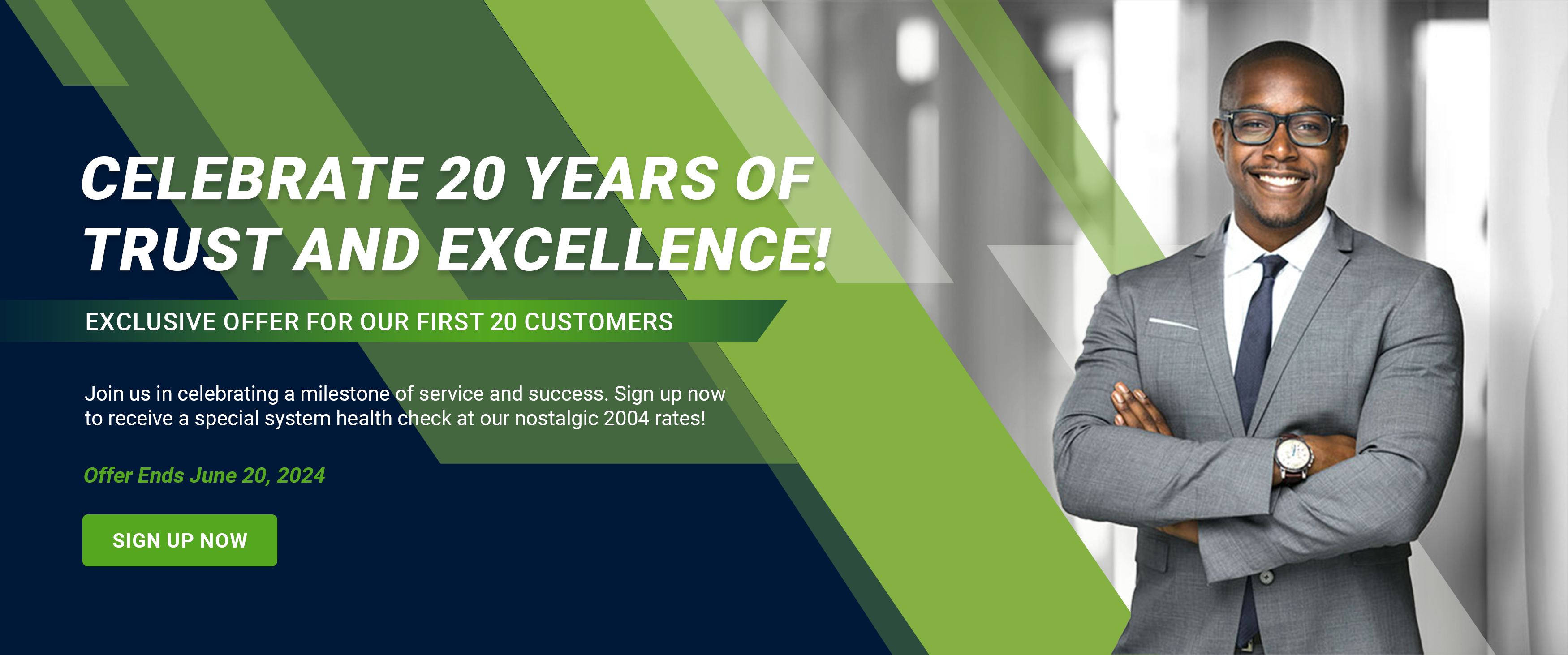 Celebrate 20 Years of Trust and Excellence!